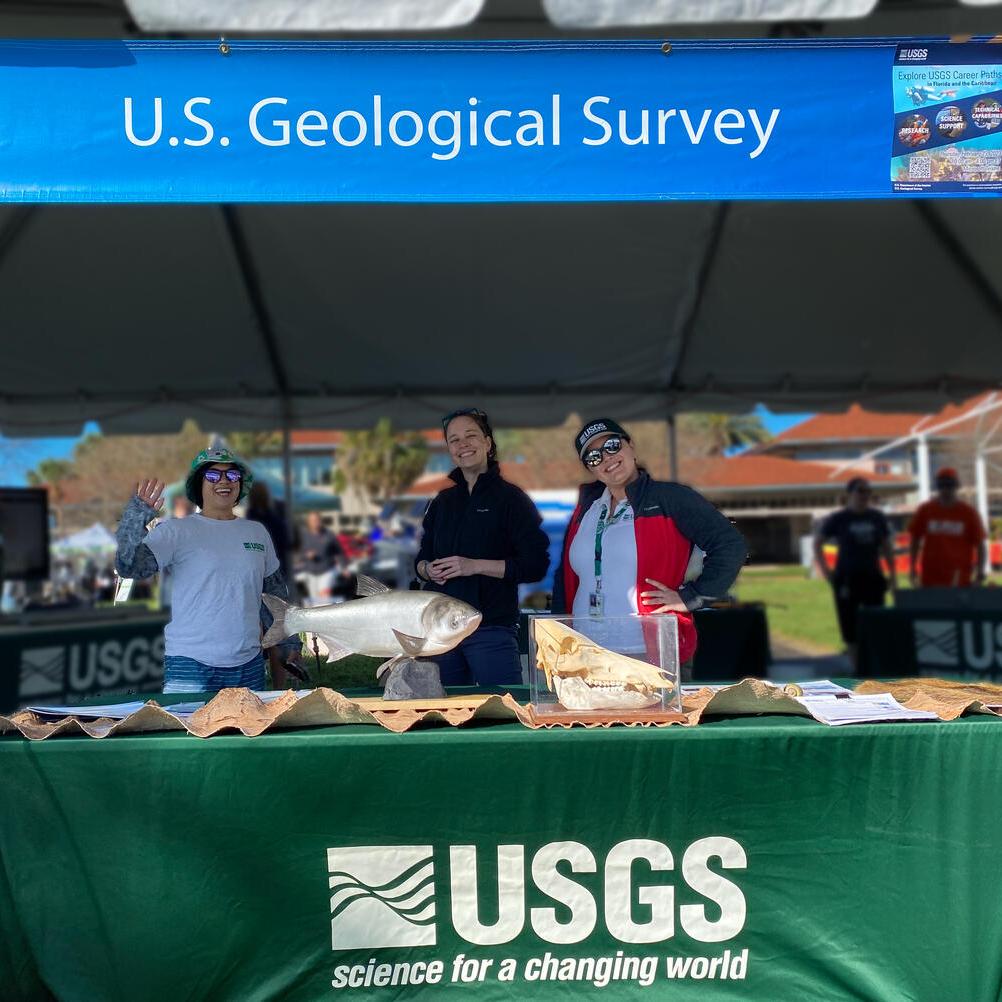 USGS teaching booth