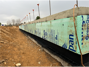 MGRRE New Building, The concrete walls and foundations are being set